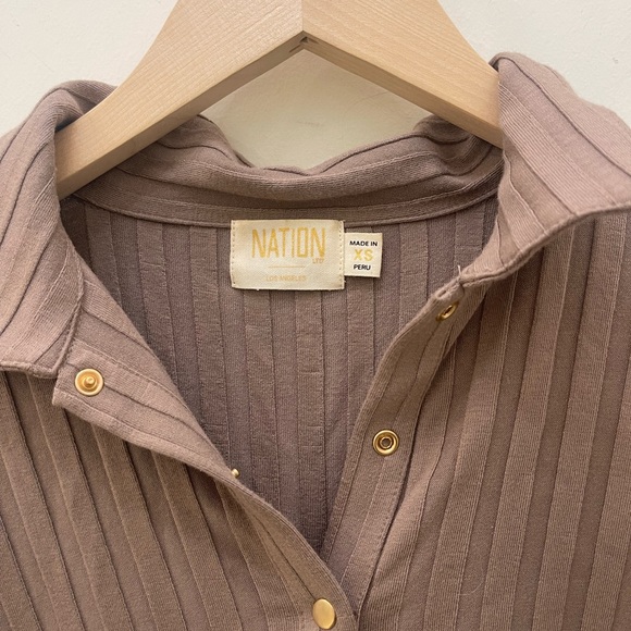 nation button down top - Picture 2 of 3